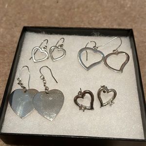 Dangle heart earrings